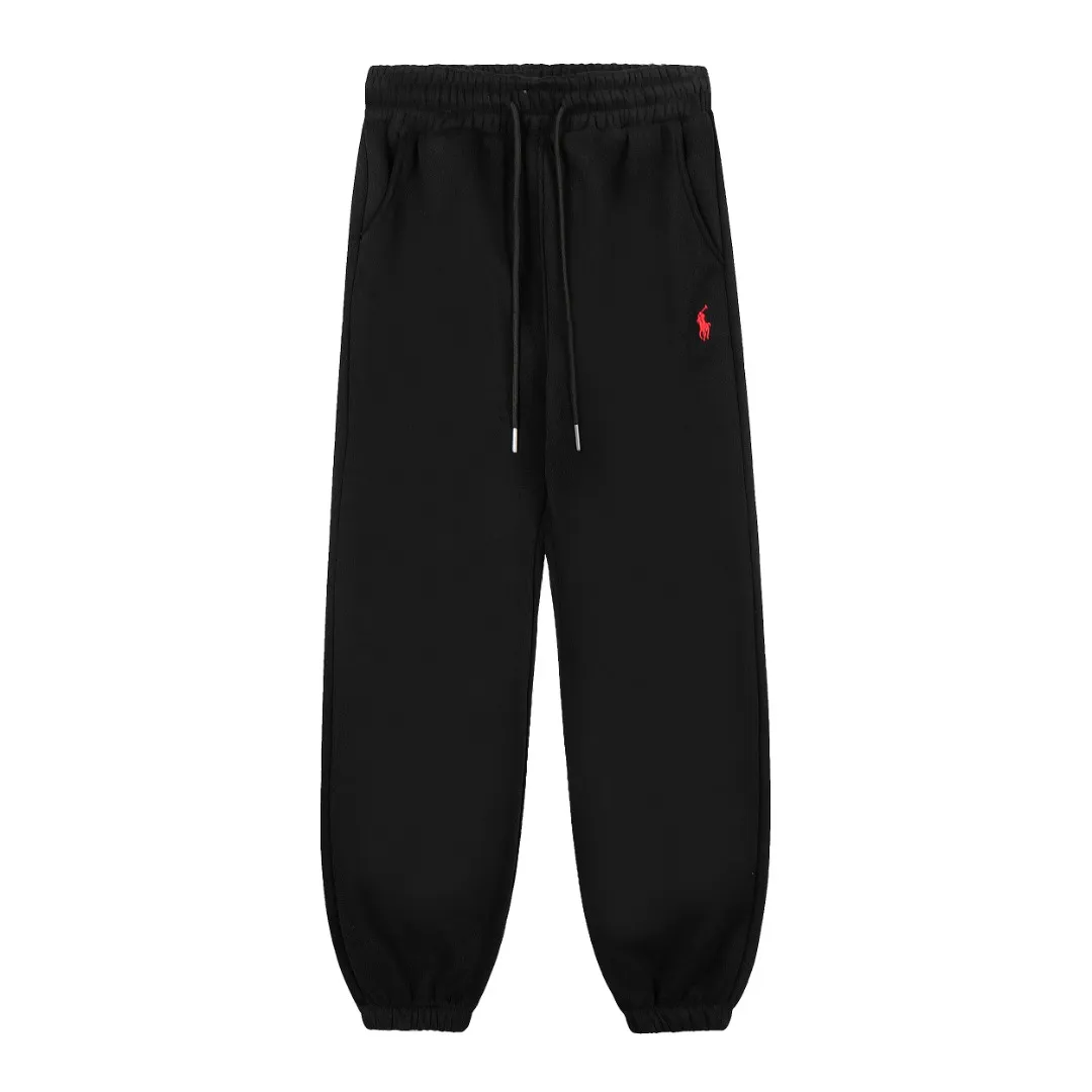 P230 Top quality" Style number: T7005# [Ralph Lauren solid color pony embroidered logo thickened velvet legged trousers] ✅Ralph Lauren Ralph Lauren classic basic versatile unisex autumn and winter velvet legged trousers ✅Pure cotton high-gram velvet thickened fabric The upper body is comfortable and warm ✅The version is restored to the original version The maximum size can be worn up to 180 pounds Loose, comfortable and stress-free ✅The upper body is simple and easy to wear ootd must-have. Good-looking clothes are never picky. A must-have in couples’ wardrobes. Size: S-XL. Color: Black, Gray, Navy Khaki.